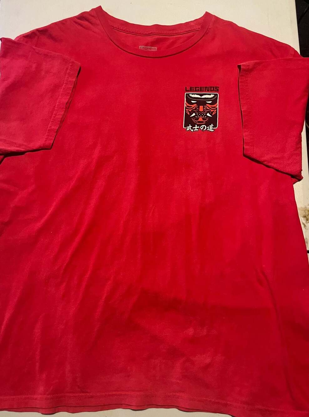 Legends Samurai Graphic Red T-Shirt